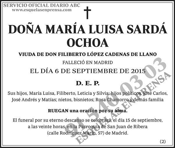 María Luisa Sardá Ochoa